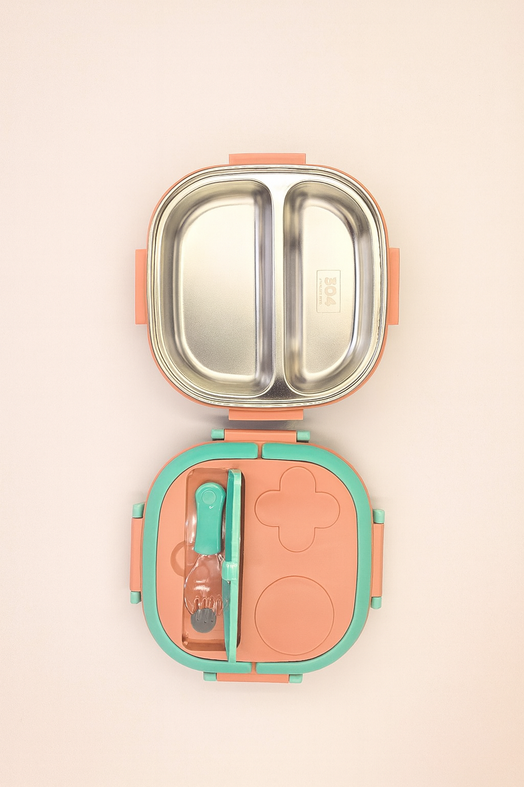 Dual Compartments Lunch Box