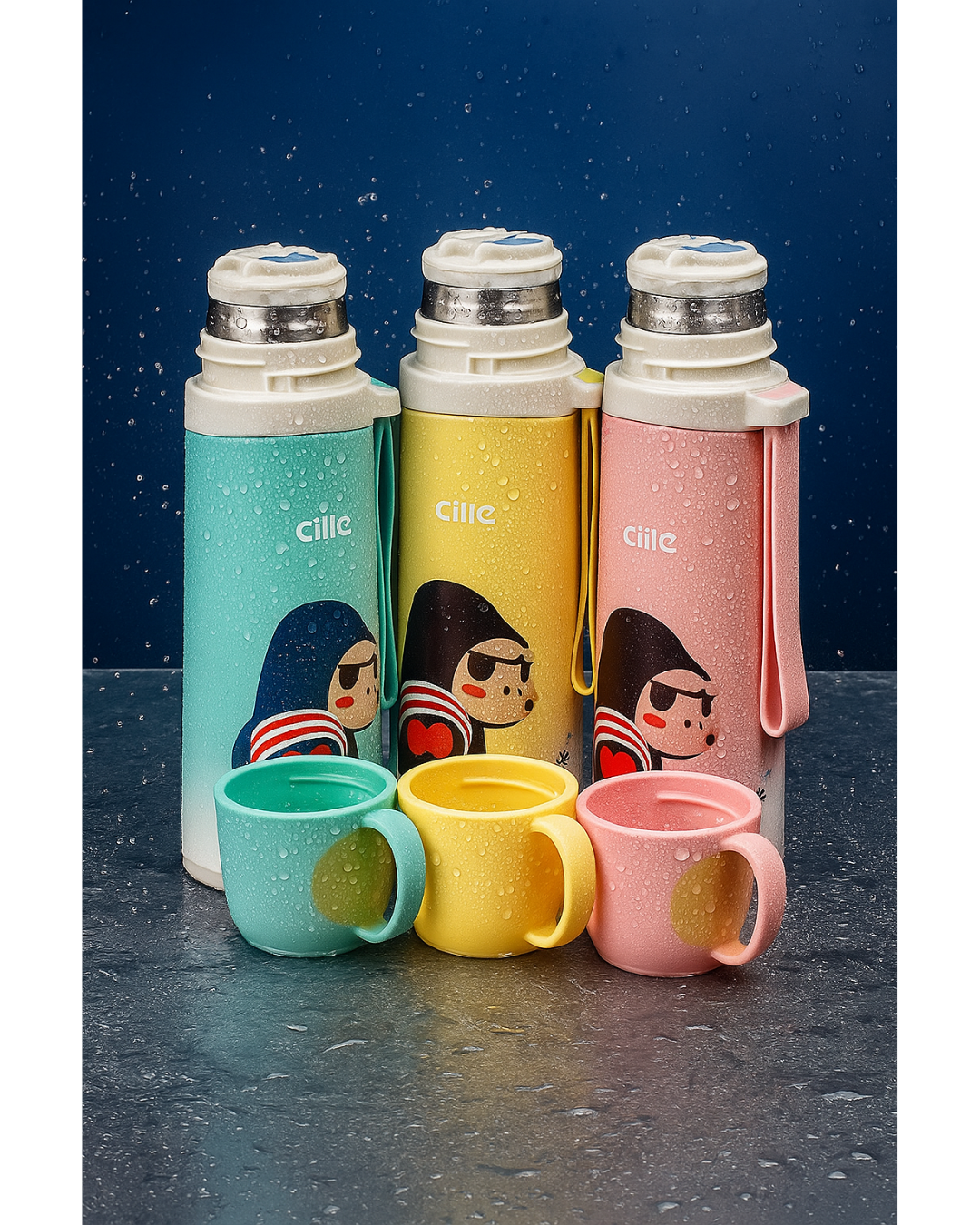 Cille 500 ml Bottle with Cup