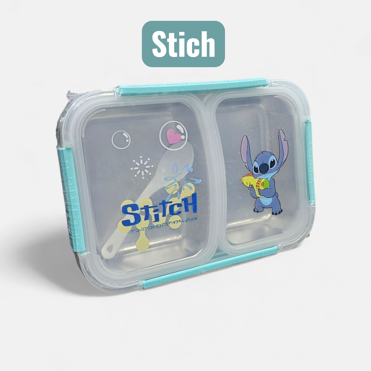 Kurami & Stich Design Two Compartment Lunch Box