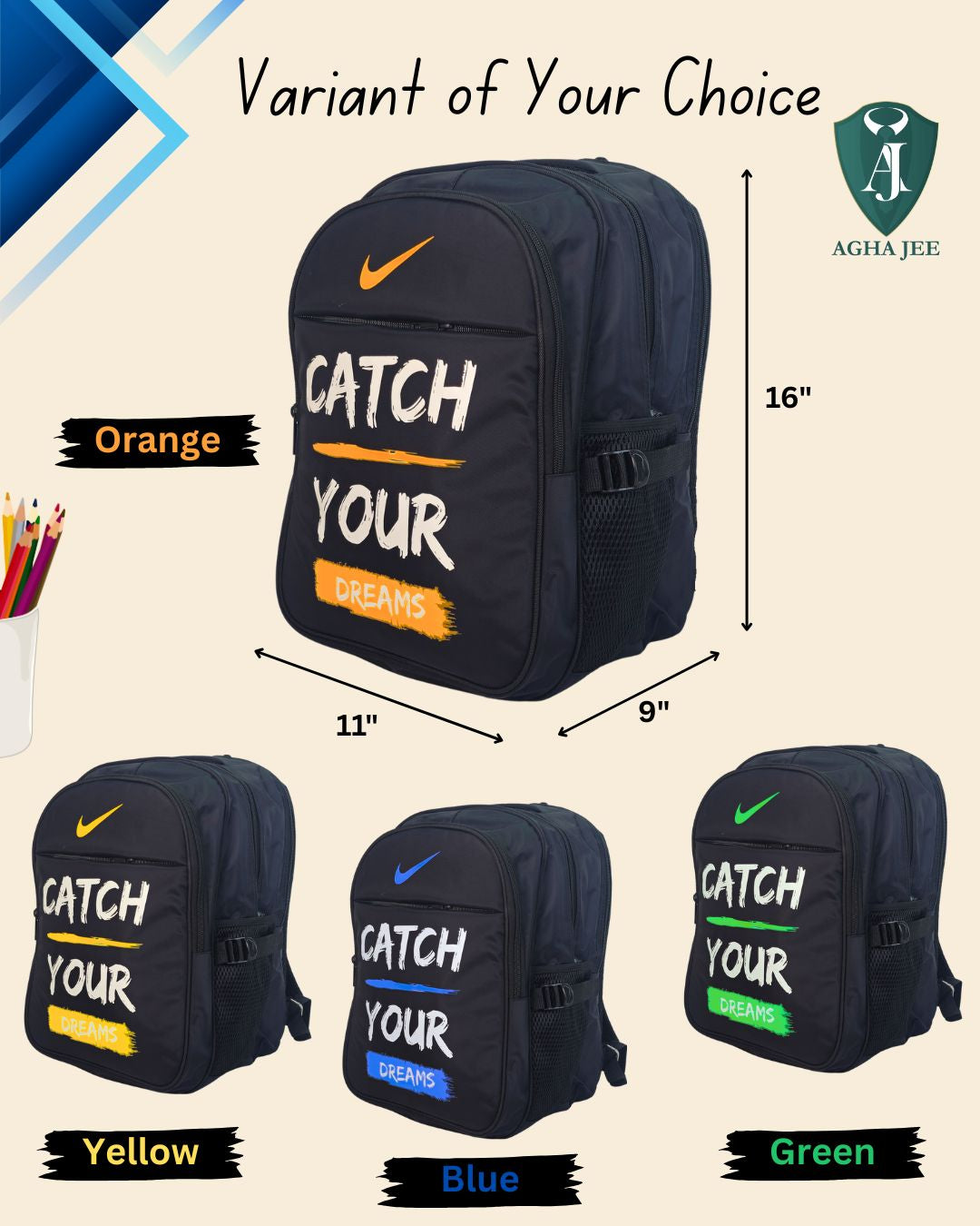 Catch Your Dreams School Bag (L)