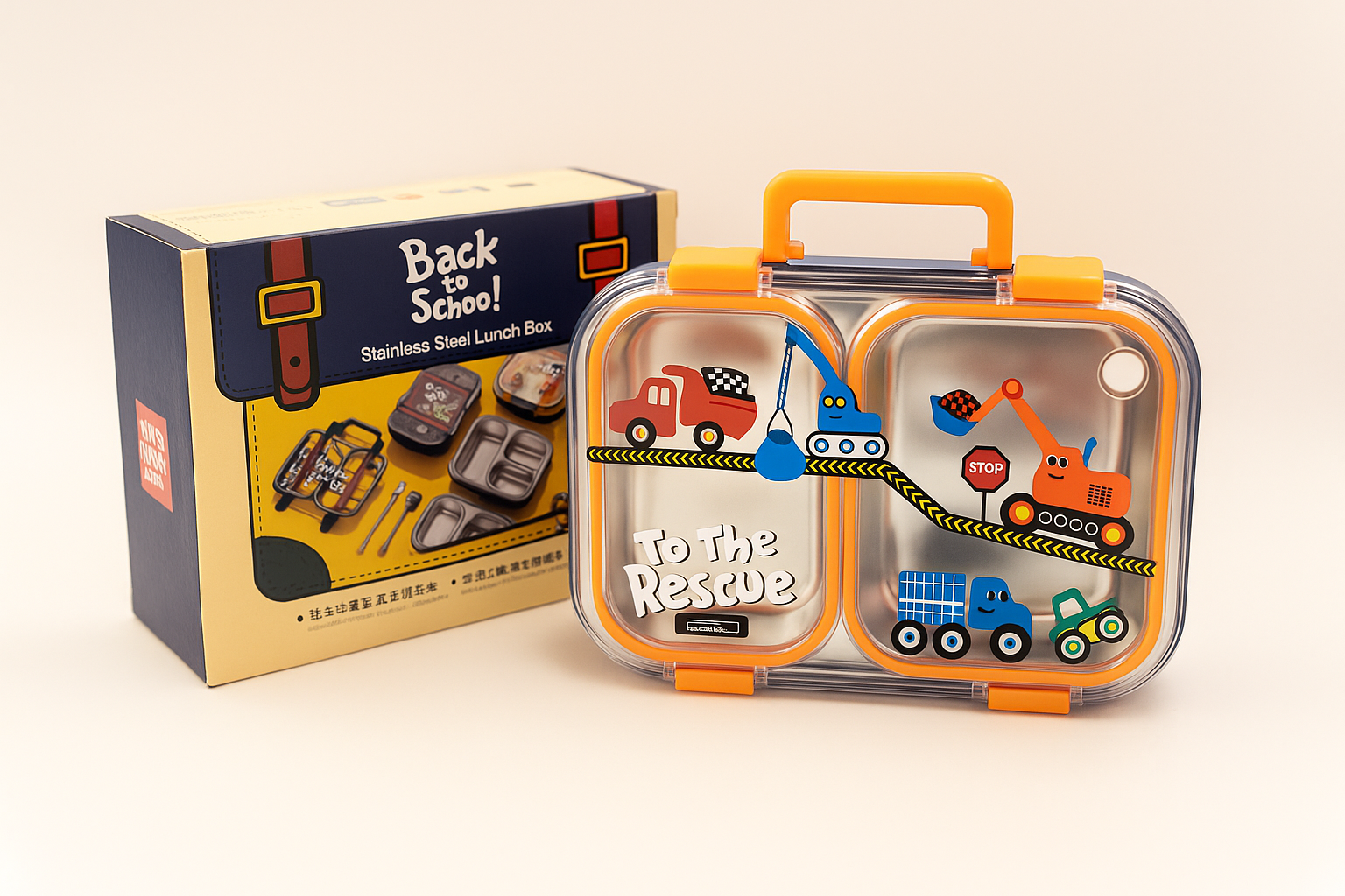 Kids Cartoon Printed School Lunch Box