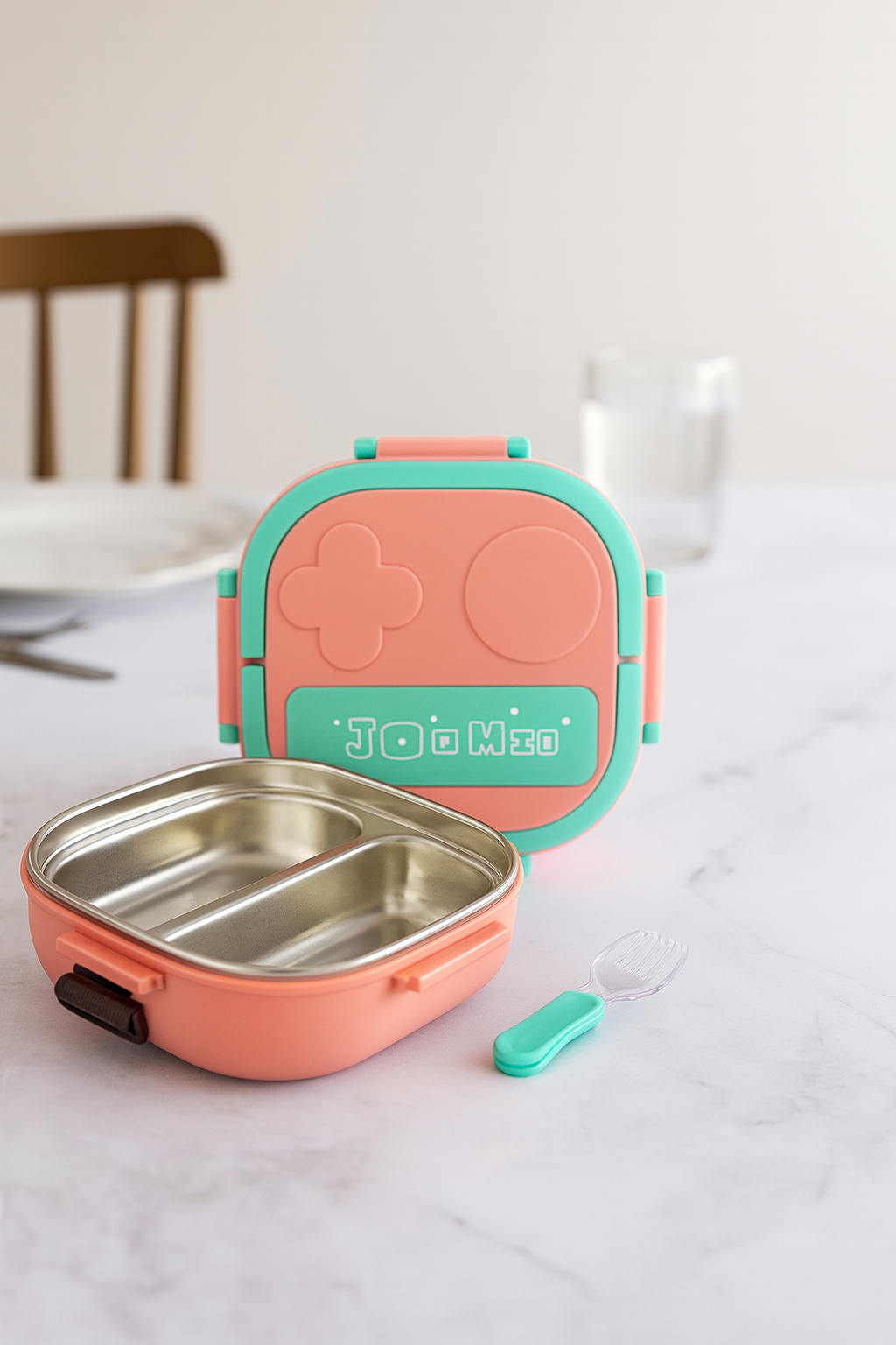 Dual Compartments Lunch Box