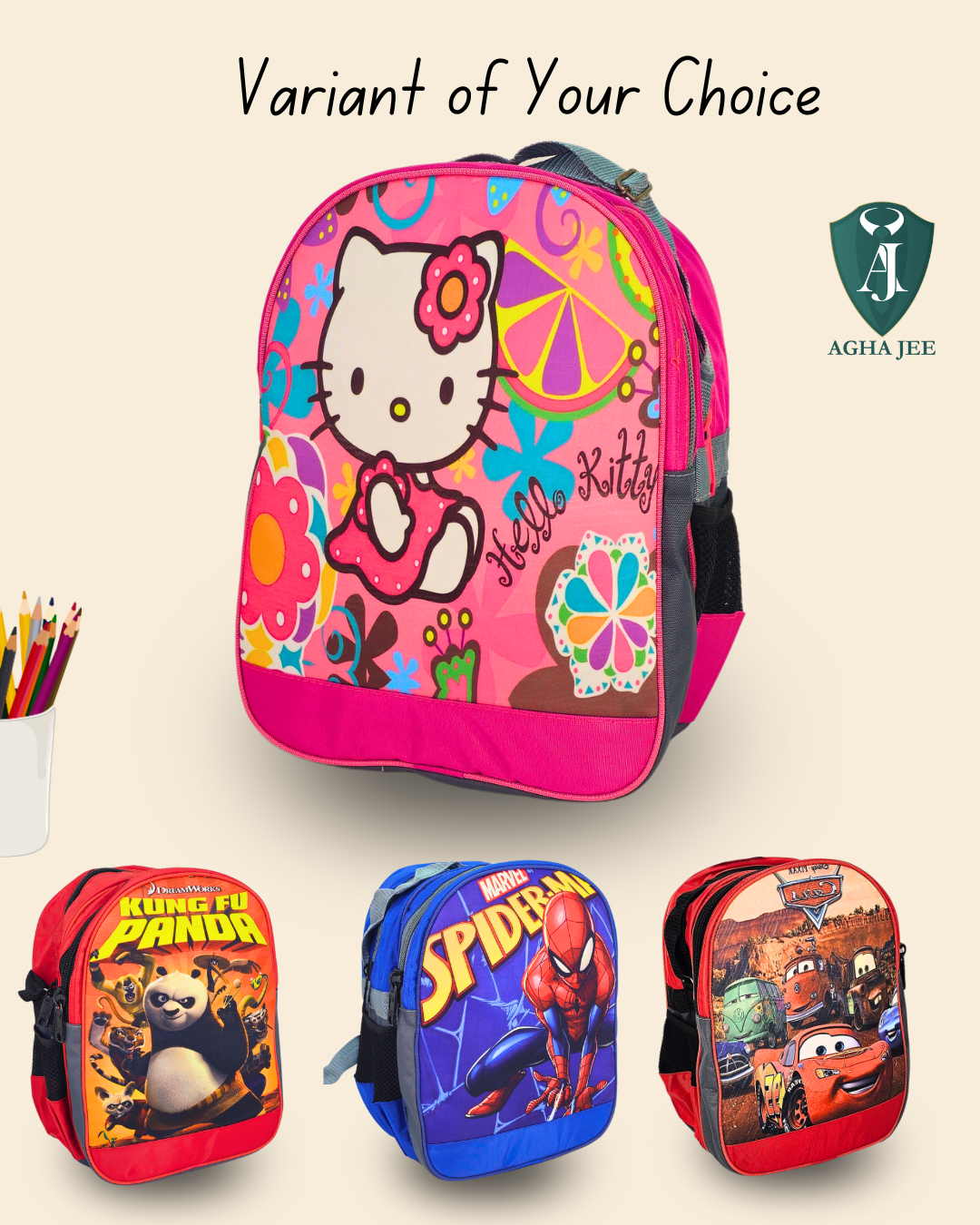 Kids Catoon School Backpack (S)