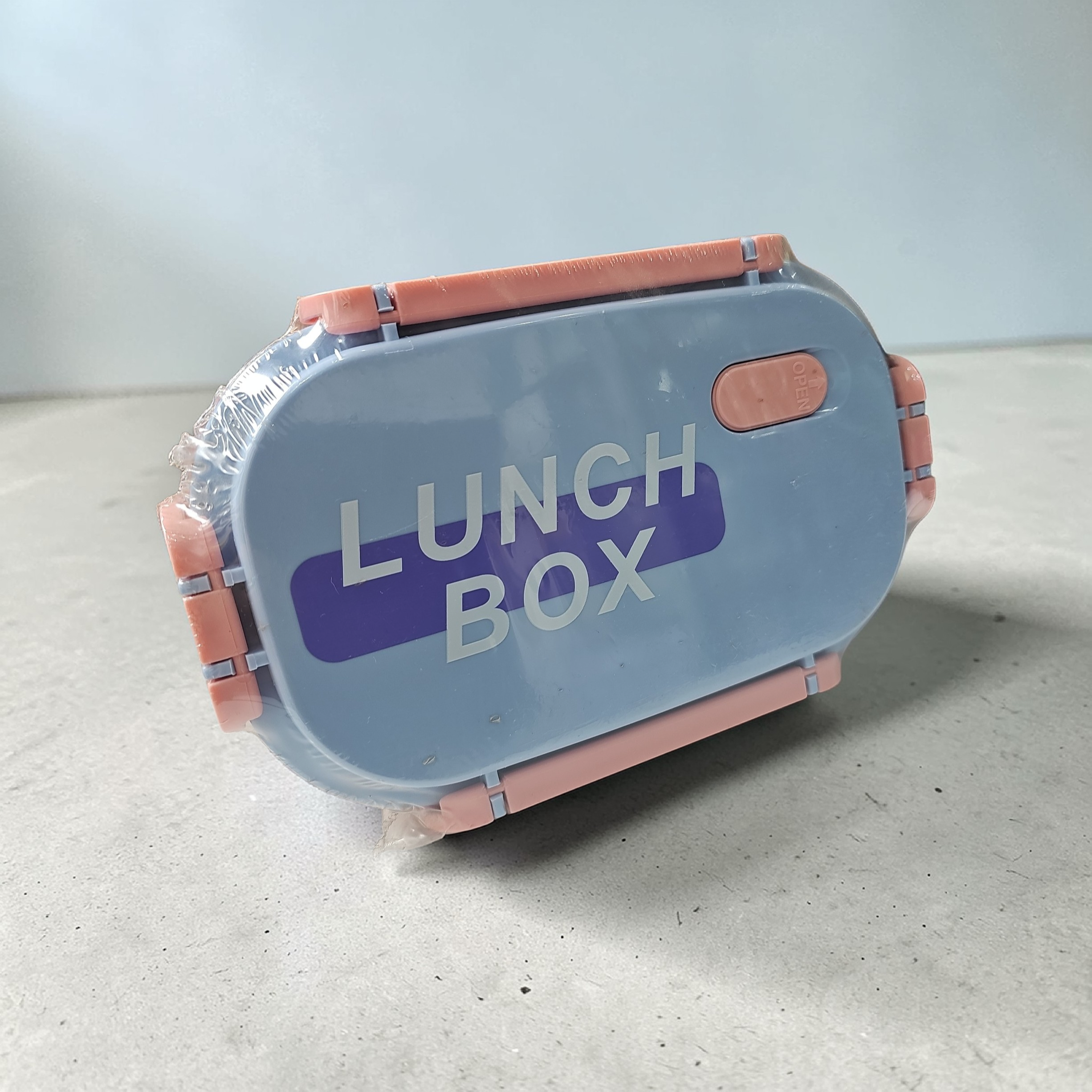 Rectangular Stainless Steel Lunch Box with Spoon