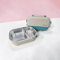 Premium Lunch Time Stainless Steel-Dual Compartment Lunch Box