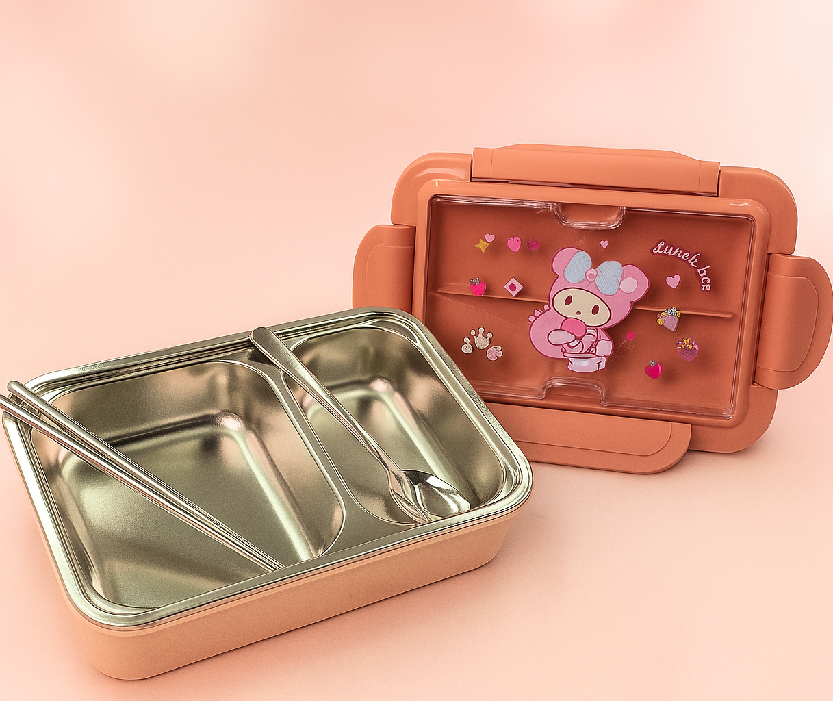 Kids Cartoon School Lunch Box