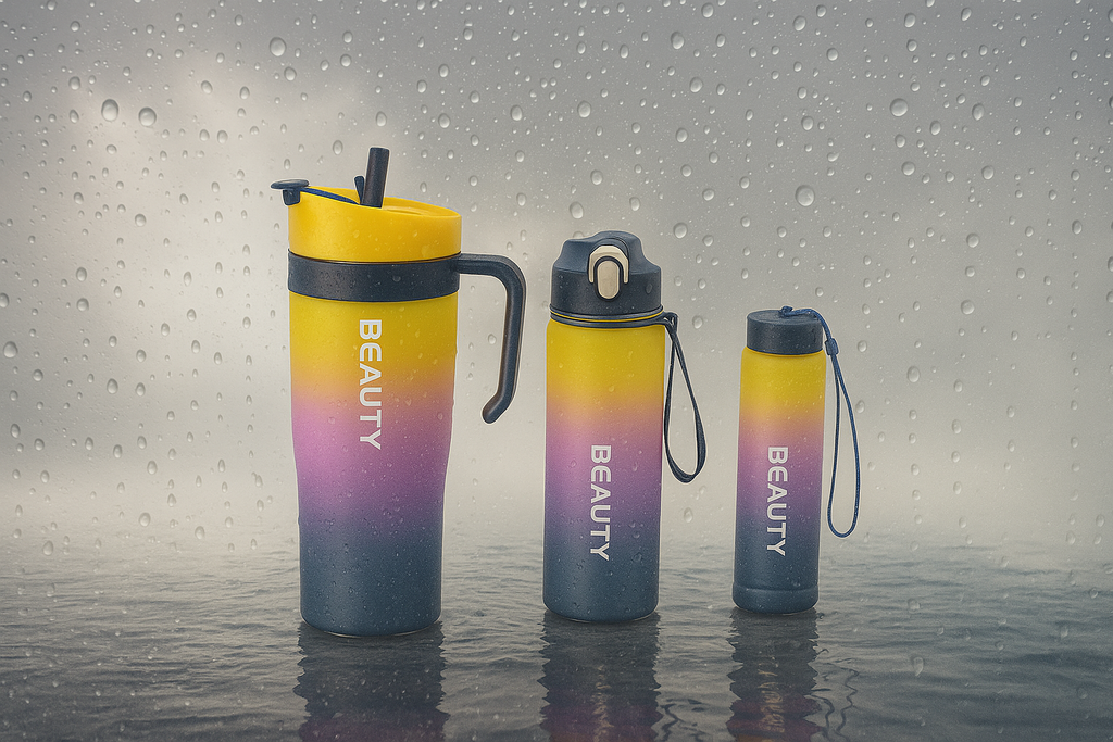 Beauty Gradient Water Bottle Set – 3 Pcs Set