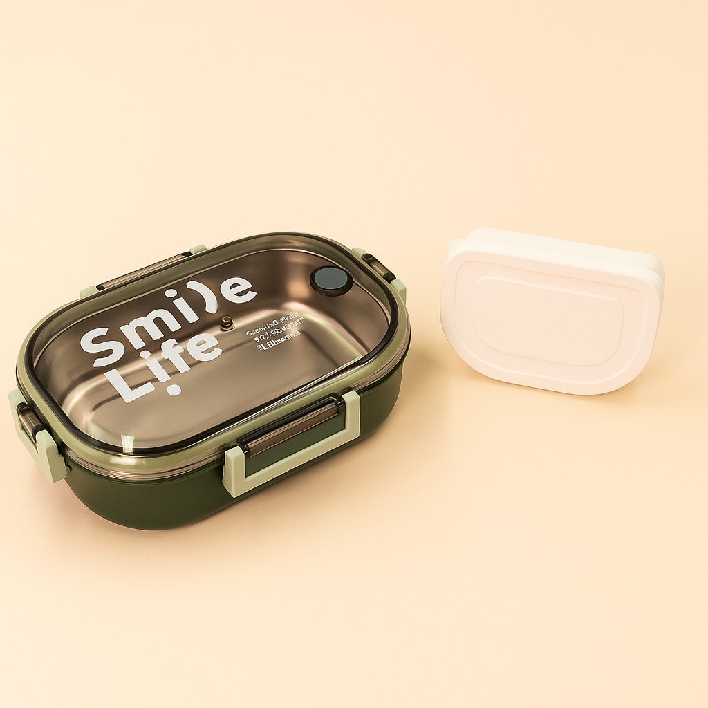 Premium Stainless Steel School Lunch Box –  SMILE
