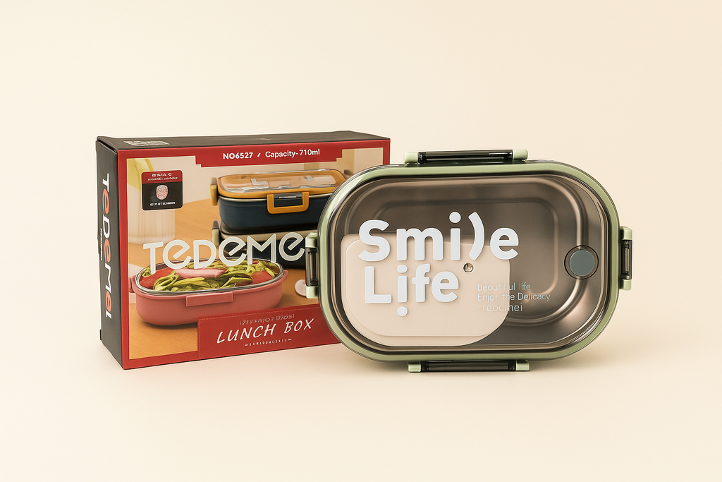 Premium Stainless Steel School Lunch Box –  SMILE
