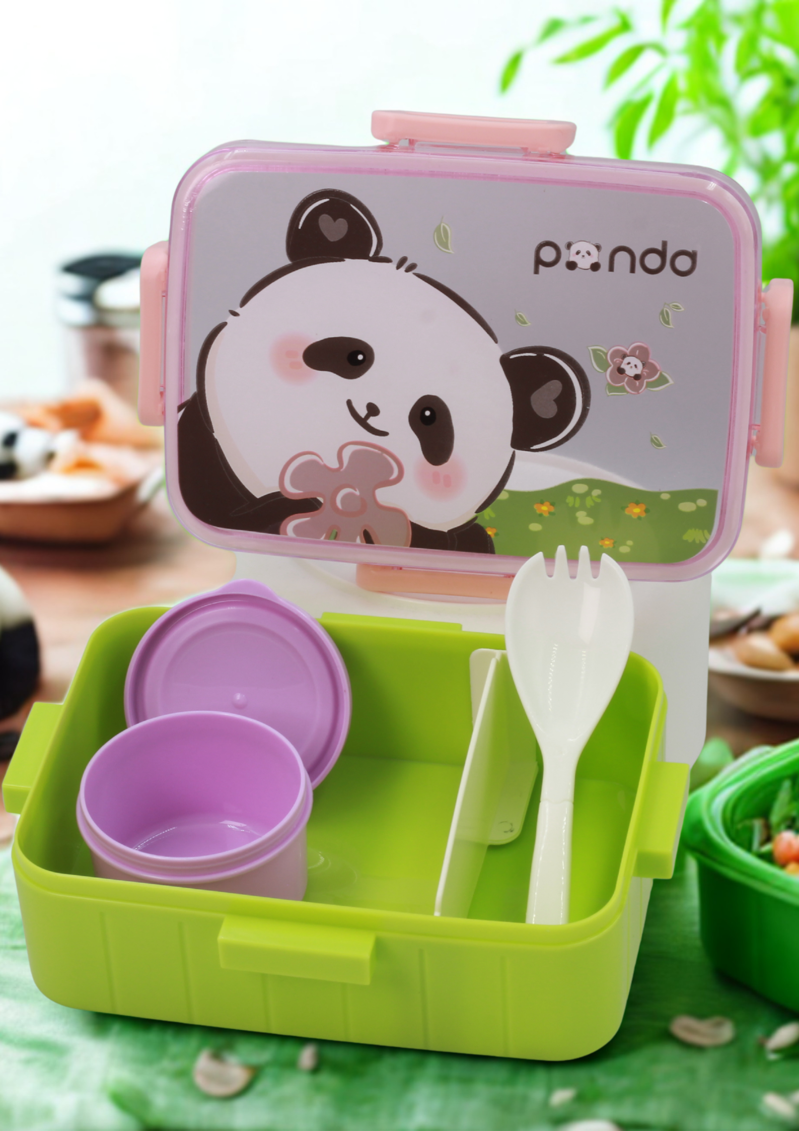 Panda School Lunch Box