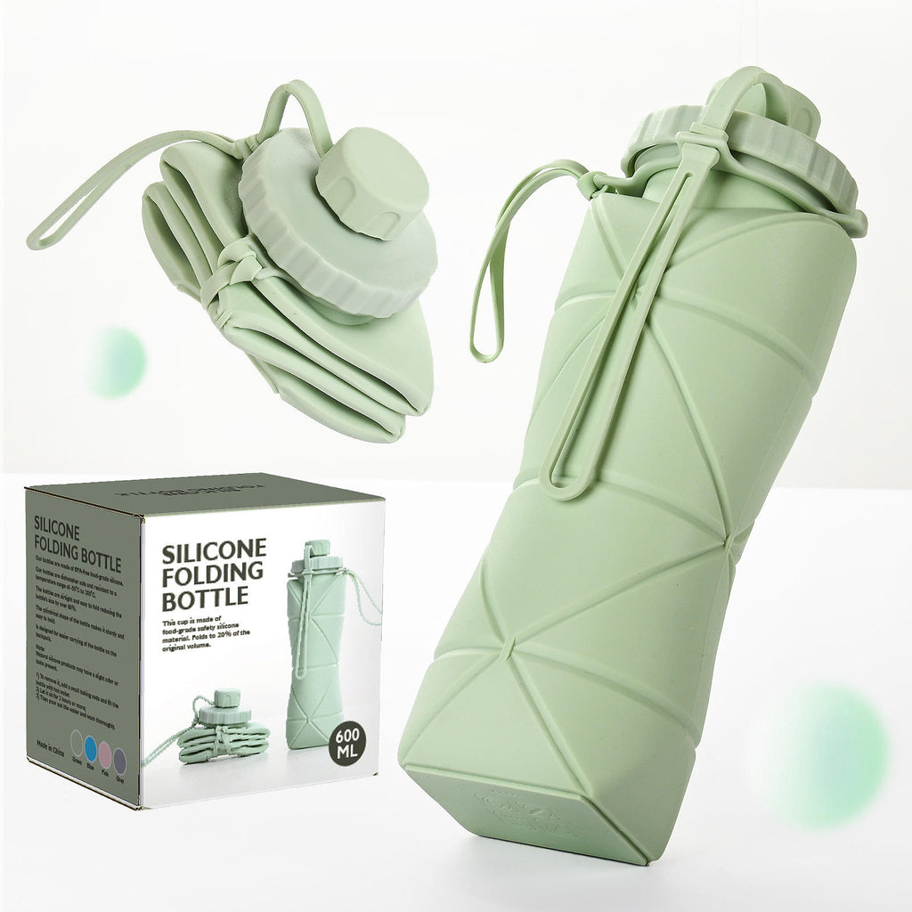Premium Foldable Silicone Water Bottle | 600 ml | Leak-Proof